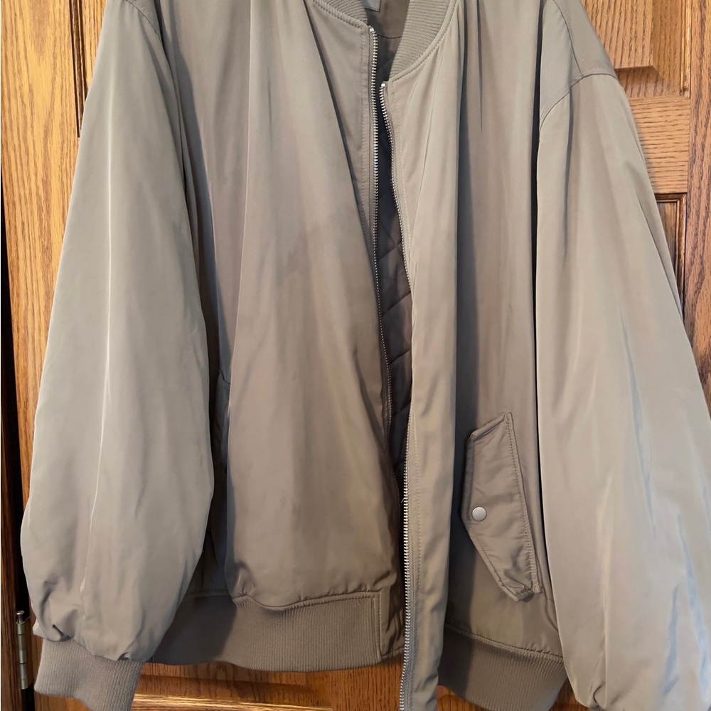 Women’s Tan Bomber Jacket